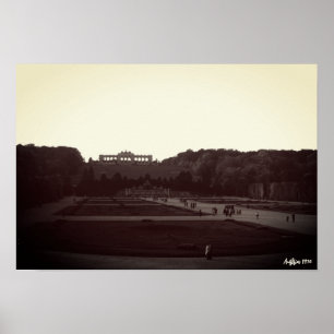 Antikes Österreich Wien Schönbrunn Gärten Poster