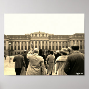 Antikes Österreich Wien Schönbrunn Häuser Poster