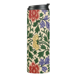 Antikes Owen Jones Chinoiserie Pfingstrosen-Muster Thermosbecher