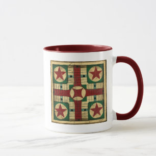 Antikes Parcheesi Spiel-Brett durch Ethan Harper Tasse