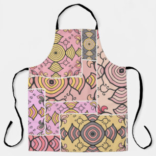Antikes Patchwork-Quilt-Muster. Antike Dekoration Schürze
