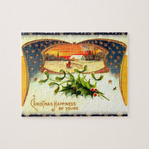 Antikes patriotisches Weihnachtsrätsel aus dem Ers
