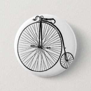 Antikes Penny-Farthing-Fahrrad Button