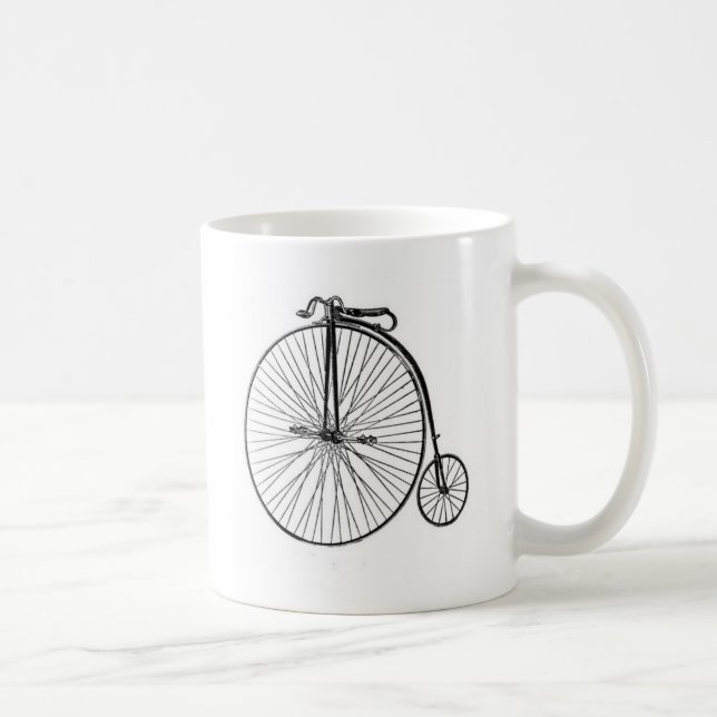 Antikes Penny-Farthing-Fahrrad Kaffeetasse (Rechts)