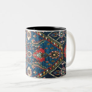 Antikes persisch türkisches Muster, Blau Zweifarbige Tasse
