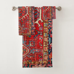 Antikes persisches Muster, orientalisch Badhandtuch Set