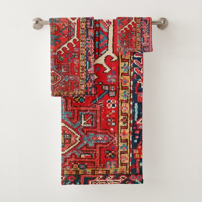 Antikes persisches Muster, orientalisch Badhandtuch Set (Insitu)