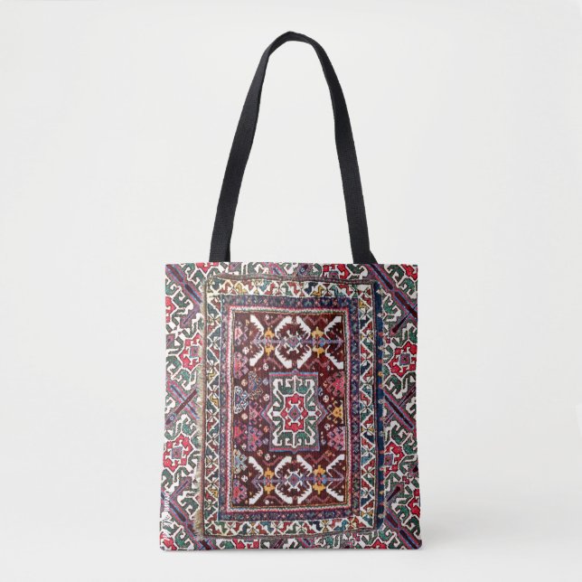 Antikes persisches Orientteppichdesign Tasche (Vorderseite)