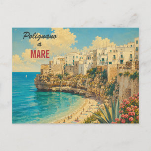 Antikes Polignano a Mare - Puglia Italien Küste Postkarte