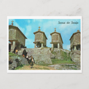 Antikes Portugal, Serra do Soaja, Friedhof, Postkarte