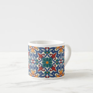 Antikes portugiesisches Azulejos-Fliesenmuster Espressotasse