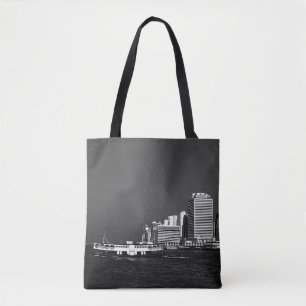 Antikes Porzellan Hongkong Boots-Wolkenkratzer Mee Tasche