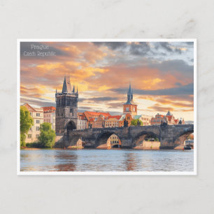 antikes Prag Tschechien Tschechische Republik Postkarte