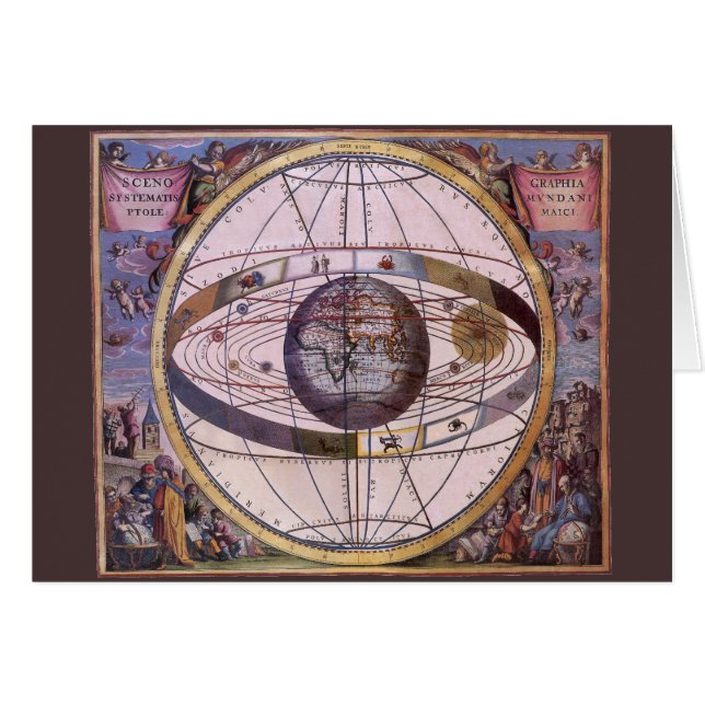 Antikes Ptolemaiksolarsystem, Andreas Cellarius (Vorderseite (Horizontal))