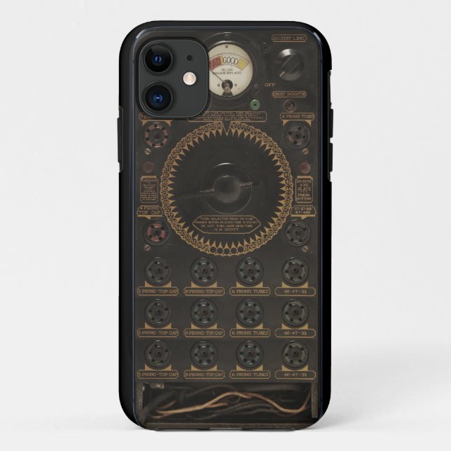 Antikes Radio Case-Mate iPhone Hülle (Rückseite)