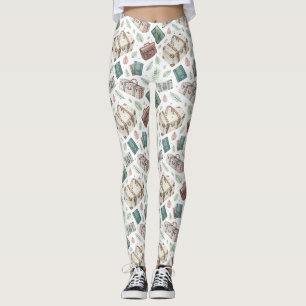 Antikes Reisegepäckmuster (1) Leggings