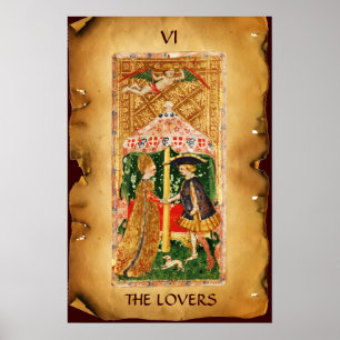 ANTIKES RENAISSANCE-TAROT 6 / DIE LIEBENDEN POSTER