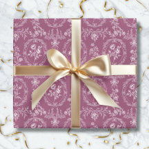 Antikes Rokoko-Blumen-Blumenmuster