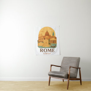 Antikes Rom Italien Reise Colosseum & Pantheon Wandteppich