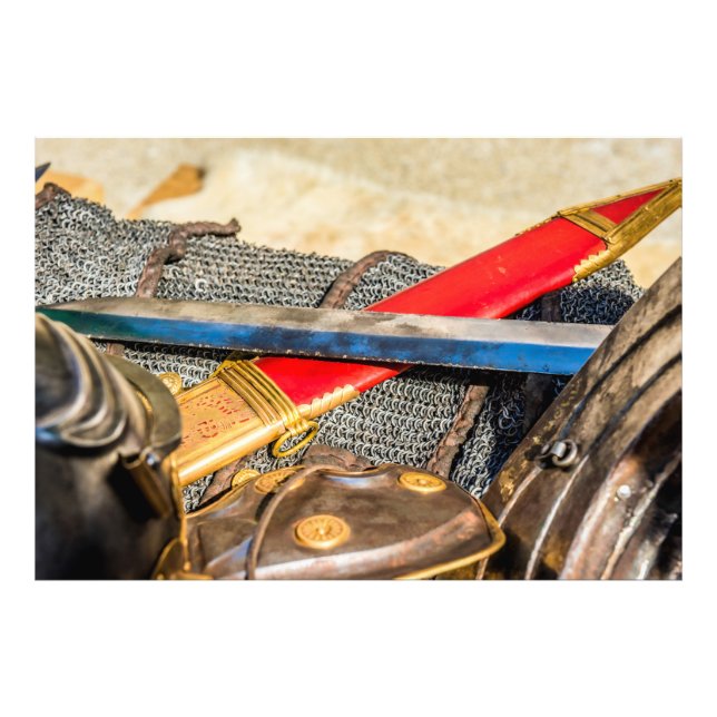 Antikes römisches Schwert Fotodruck (Vorne)