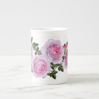 Antikes rosa Pfingstrosenmuster Prozellantasse