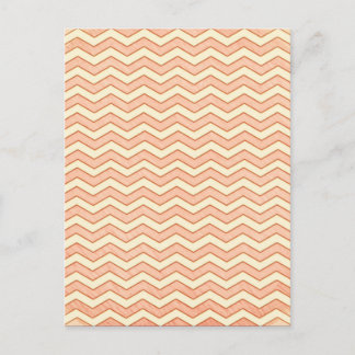 Antikes Rosa. Retro-Chevron-Muster Postkarte