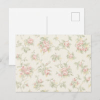 Antikes Rosa-Rosen-Landhausstil-Blumenmuster