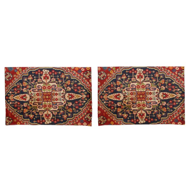 Antikes Rotes Persisches Türkisches Kilim Rug Kissenbezug (Vorderseite-Set)