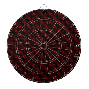 Antikes rotes Samt-Tapeten-Abstract-Design Dartscheibe