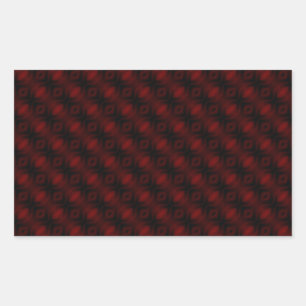 Antikes rotes Samt Wallpaper abstraktes Design Rechteckiger Aufkleber
