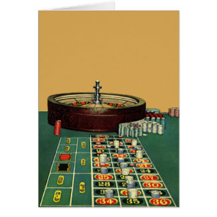 Antikes Roulettetisch-Casino-Spiel, Glücksspiel-Ch