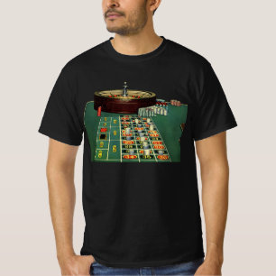 Antikes Roulettetisch-Casino-Spiel, Glücksspiel-Ch T-Shirt