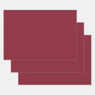  Antikes Ruby (Vollfarbe)  Geschenkpapier Set