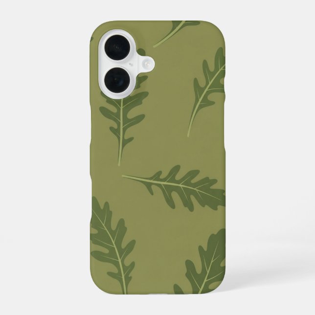 Antikes Rucola-Muster iPhone 16 Hülle (Rückseite)