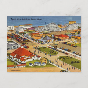 Antikes Salisbury Beach, Massachusetts Postkarte