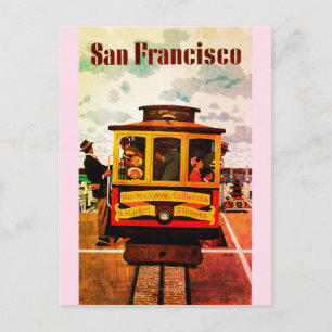 Antikes San Francisco Kalifornien Kabelauto Postkarte