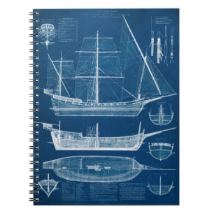 Antikes Schiffskonzept I Notizblock