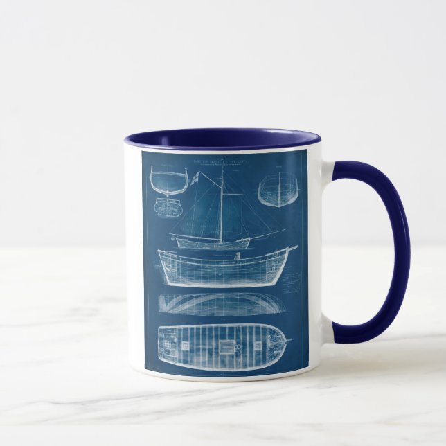 Antikes Schiffskonzept II Tasse (Rechts)