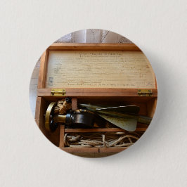 Antikes Schiffsprotokoll Button