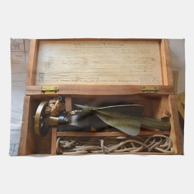 Antikes Schiffsprotokoll Handtuch (Horizontal)