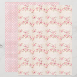 Antikes Schmeichlerin-Rosen-Blumen-Schmalzpapier