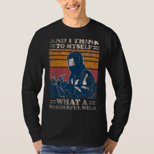 Antikes Schweißen für Männer Vater Schmied Arbeite T-Shirt