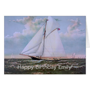 Antikes Segelschiff Sloop Yacht Sailboat Ozean