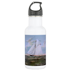 Antikes Segelschiff Sloop Yacht Sailboat Ozean Edelstahlflasche