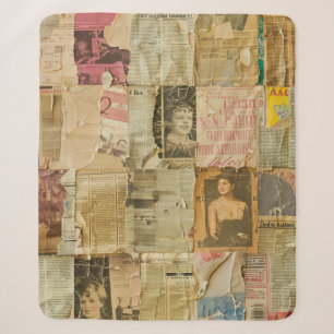 Antikes Sepia-Portrait-Zeitungsalbum Sherpadecke