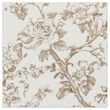 Antikes Sepia-Rosenrankenmuster