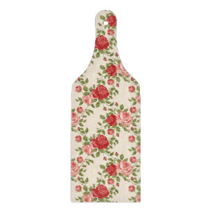 Antikes Shabby Chic Rosenmuster Schneidebrett