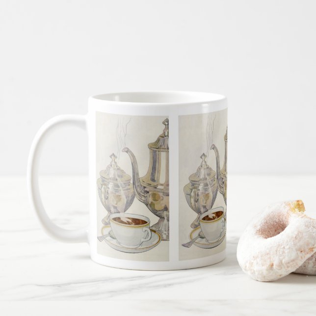 Antikes Silberkaffeeservice Kaffeetasse (Mit Donut)