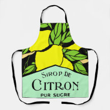 Antikes Sirop de Citron Lemons Werbeplakat