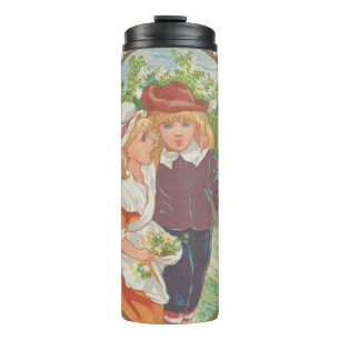 Antikes skurriles Valentinsgeschenk, viktorianisch Thermosbecher